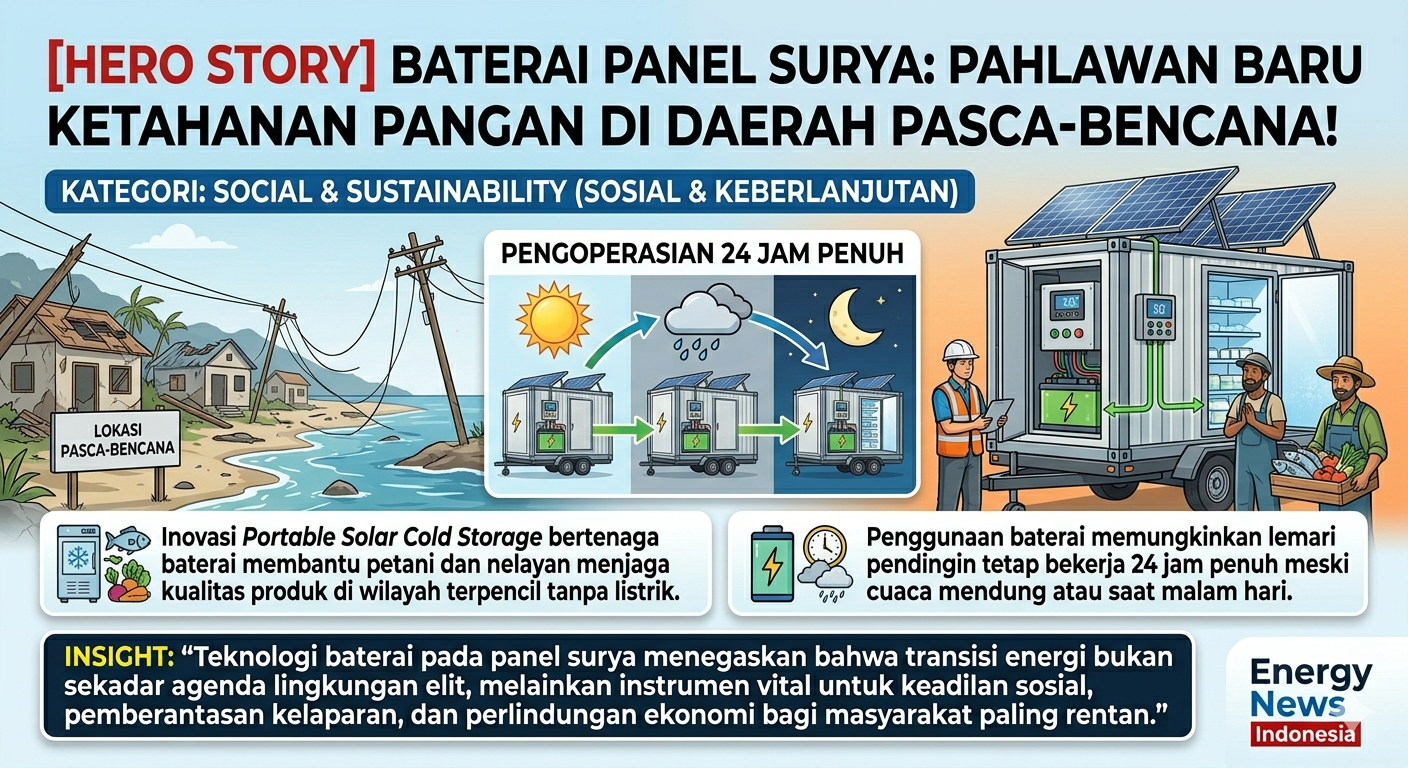 Baterai Panel Surya: Pahlawan Baru Ketahanan Pangan di Daerah Pasca-Bencana!