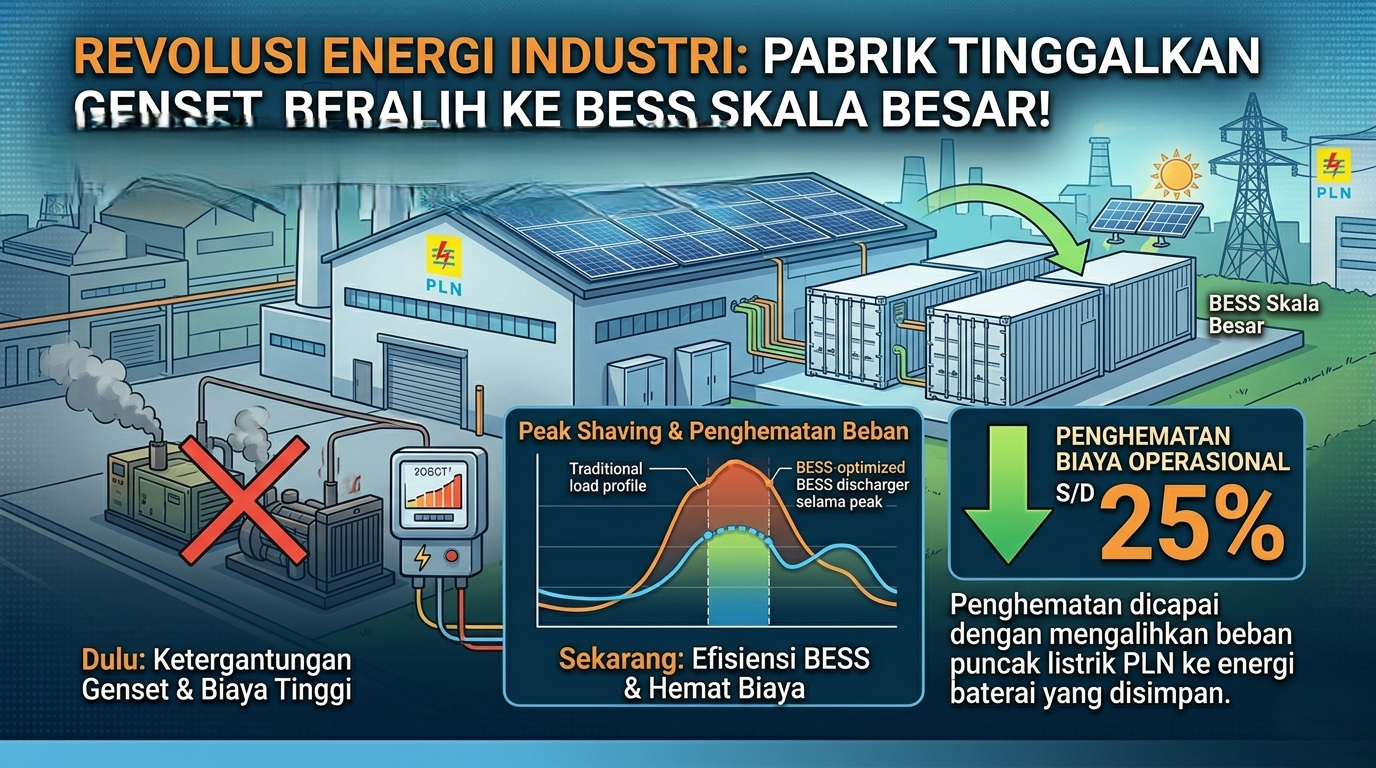 Revolusi Energi Industri: Pabrik Tinggalkan Genset, Beralih ke BESS Skala Besar!